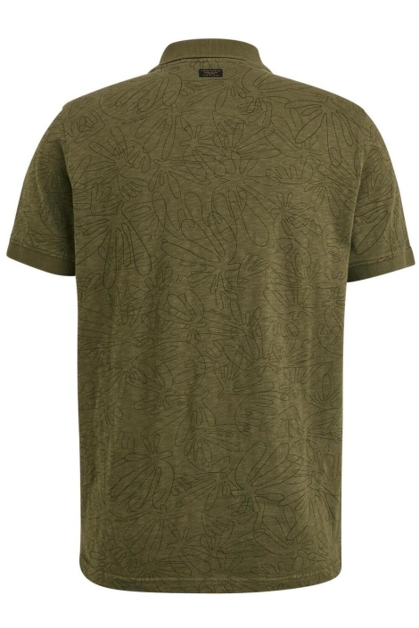 PME legend short sleeve polo slub jersey prin